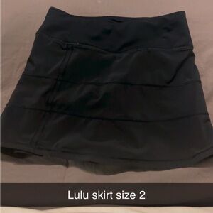 Lululemon Athletica Black Skirt